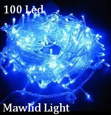 (image for) 100 Led Flashing Lights : Blue