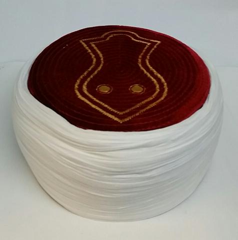 (image for) Nalayn Turban Hat : Burgundy Red