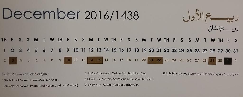 Modal Additional Images for Calendar 2016 by Sandal