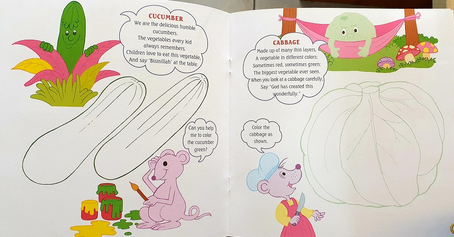 Modal Additional Images for Nutritious Vegetables Colouring Book