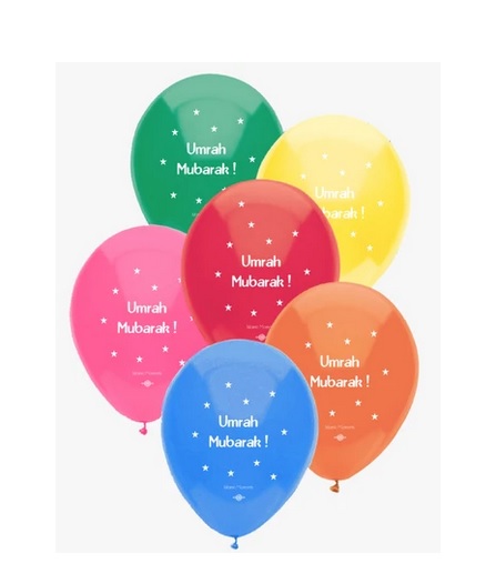 Modal Additional Images for Umrah Mubarak Balloons