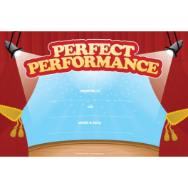 Perfect Performance 25 Certificates